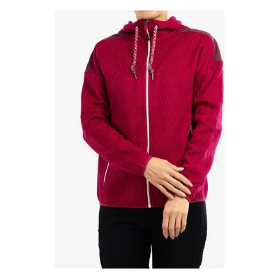 Dámská fleecová bunda CMP Lucy Fix Hood Jacket - fucsia/amaranto