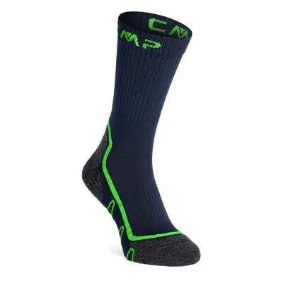 Ponožky turistické CMP Trekking Sock Poly Mid - b.blue/verde fluo