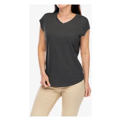 Dámské tričko Royal Robbins Vacationer V-Neck SS - asphalt str