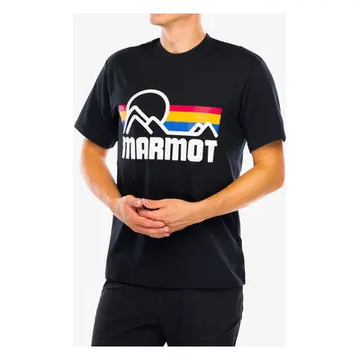 Tričko s potiskem Marmot Coastal Tee SS - black/multi