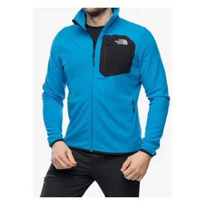 Mikina bez kapuce The North Face Experit Grid Fleece - skyline blue/tnf black