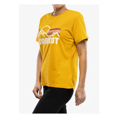 Dámské bavlněné tričko Marmot Coastal Tee S/S - yellow gold