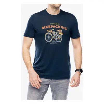 Merino triko Super.natural Bikepacking Tee - blueberry/various