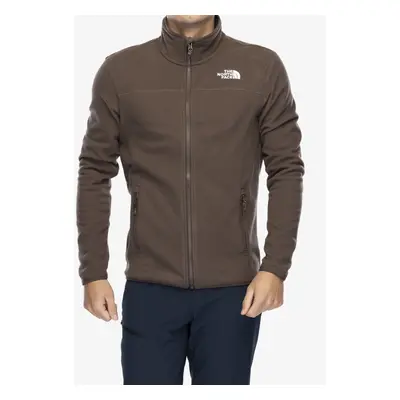 Fleece mikina The North Face Glacier Full Zip - smokey brown