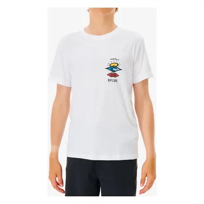 Chlapecké tričko Rip Curl Icons Surflite S/S Rash V- Boy - white