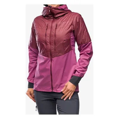 Hybridní bunda dámská Norrona Lyngen Aero80 Insulated Zip Hood - violet quartz