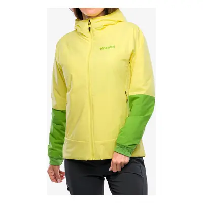 Hybridní bunda dámská Marmot Novus LT Hybrid Hoody - light yellow/kiwi