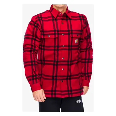 Košile Carhartt Roane Hooded Shirt Jac - crabapple