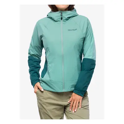 Hybridní bunda dámská Marmot Novus LT Hybrid Hoody - blue agave/dark jungle