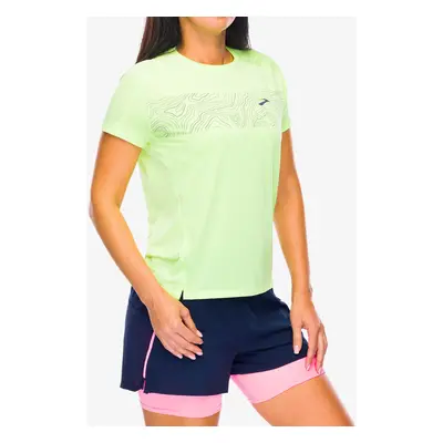 Běžecké tričko dámské Brooks Sprint Free Short Sleeve 2.0 - lime/elevate