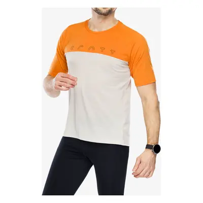 Merino triko SCOTT Tee Defined Merino SS - orange/dust white