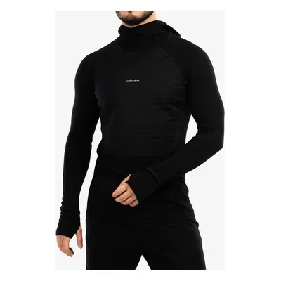 Termální mikina Icebreaker ZoneKnit Insulated LS Hoodie - black