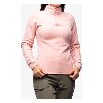 Mikina dámská bez kapuce The North Face Glacier 1/4 Zip - shady rose