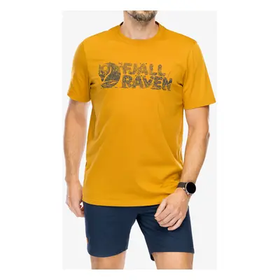 Bavlněné tričko Fjallraven Lush Logo T-shirt - acorn