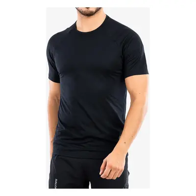 Běžecké triko Salomon Cross Run SS Tee - deep black