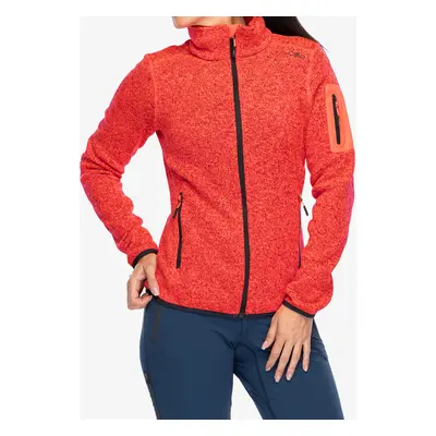 Fleecová mikina dámská CMP Haze Jacket - redfluo/antracite