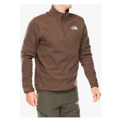 Fleece mikina The North Face Glacier 1/4 Zip - smokey brown