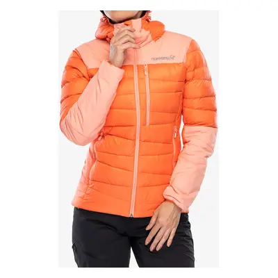 Dámská bunda Norrona Falketind Down750 Hood - orange/peach