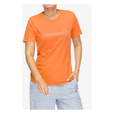 Dámské tričko Norrona Cotton Norrona Viking T-Shirt - orange alert