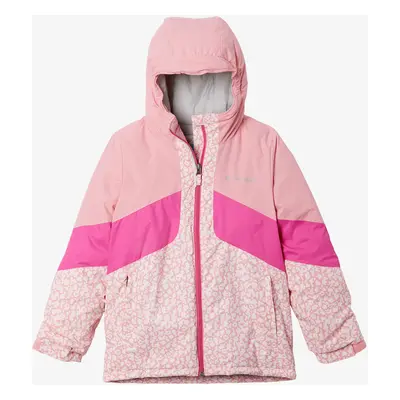 Dívčí bunda Columbia Horizon Ride II Jacket - pink orchid posies/pink ice