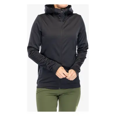 Fleece mikina dámská Peak Performance Rider Tech Zip Hood - black