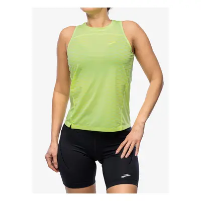 Běžecké tričko dámské Brooks Sprint Free Tank 2.0 - lt lime/interval gradient