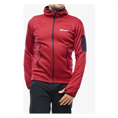 Fleece Berghaus Pravitale MTN 2.0 Hooded Jacket - urb red dahlia/hauterd/nghtsky