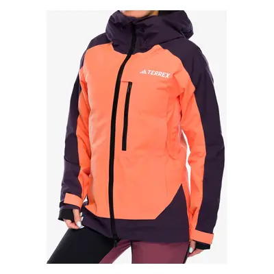 Dámská lyžařská bunda adidas TERREX Xperior 2L Insulated RAIN.RDY Jacket - amber tint/aurora bla