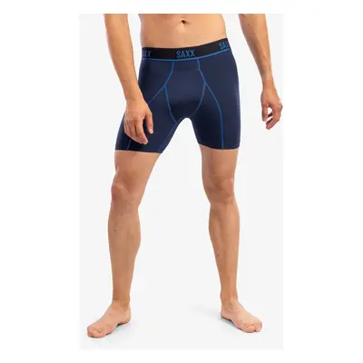 Termoaktivní boxerky Saxx Kinetic HD Boxer Brief - navy/city blue