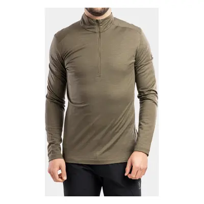 Termální mikina Icebreaker Oasis L/S Half Zip - loden