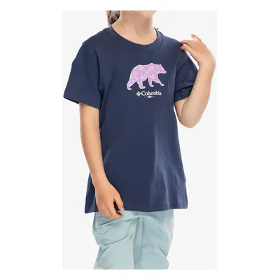 Dívčí tričko Columbia Bessie Butte SS Graphic Tee - nocturnal/bearly-cyanofrond