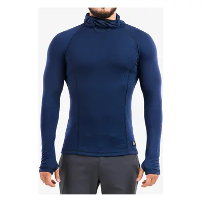 Termoaktivní mikina Sensor Merino DF Tee L/S Hooded - deep blue