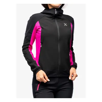 Softshellová bunda dámská Montura Premium Wind Hoody Jacket - black/intense violet