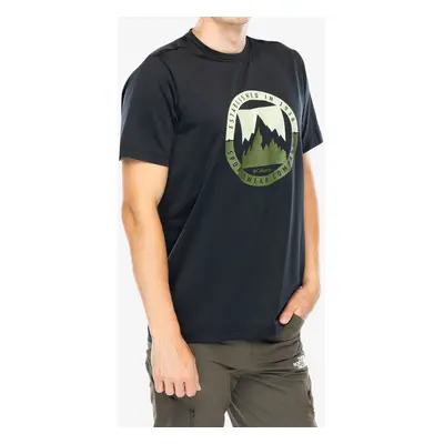 Tričko s potiskem Columbia Ice Lake II SS Tee - black/boundless borders