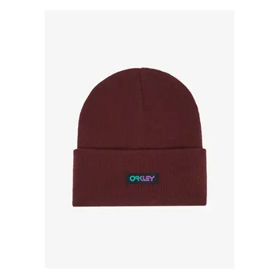 Zimní čepice Oakley B1B Gradient Patch Beanie - grenache