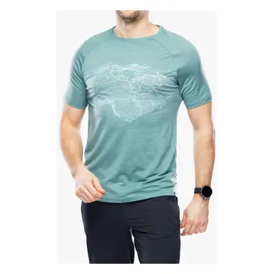 Merino triko Odlo Ascent PW Topography T-Shirt - arctic melange