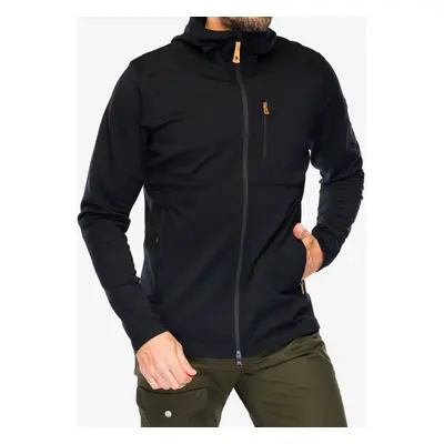 Bunda Fjallraven Keb Fleece Hoodie - black