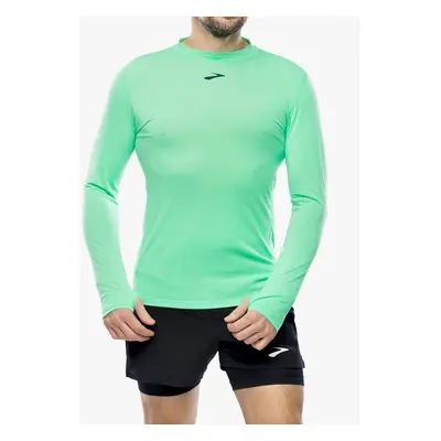 Mikina na běh Brooks High Point Long Sleeve - hyper green