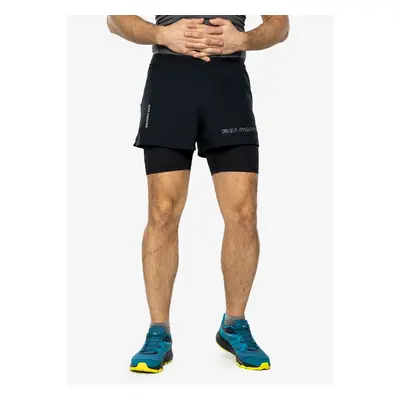 Pánské běžecké kraťasy Salomon Cross 2in1 Shorts - deep black