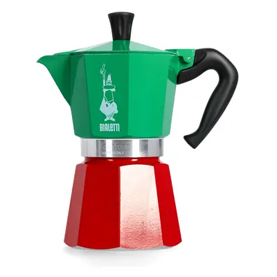 Cestovní kávovar Bialetti Moka Express Italia 3TZ - red/grn