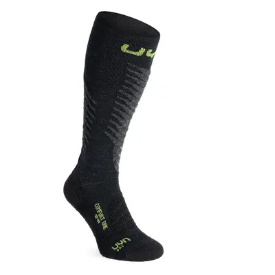 Lyžařské ponožky UYN Ski One Comfort Fit Socks - anthracite/lime