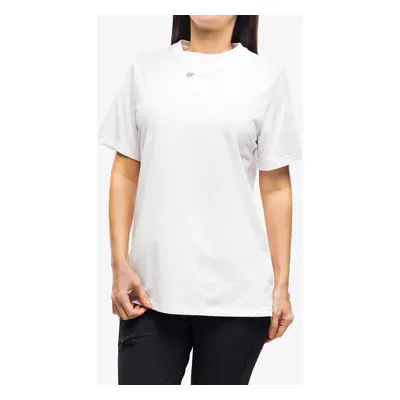 Bavlněné tričko dámské Berghaus Boyfriend Three Layers SS Tee - pure white