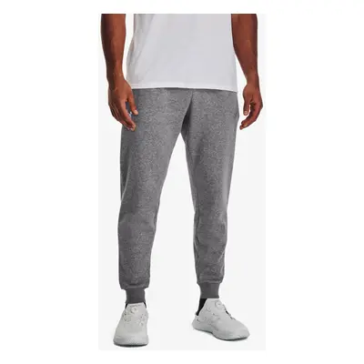 Pánské kalhoty Under Armour Rival Fleece Joggers - castlerock light heather/white