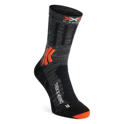 Ponožky na hory X-Socks Trek X Merino - grey/x-orange/black