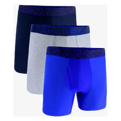 Funkční boxerky Under Armour Performance Tech in 3-Pack Boxerjock - royal/steel full heather