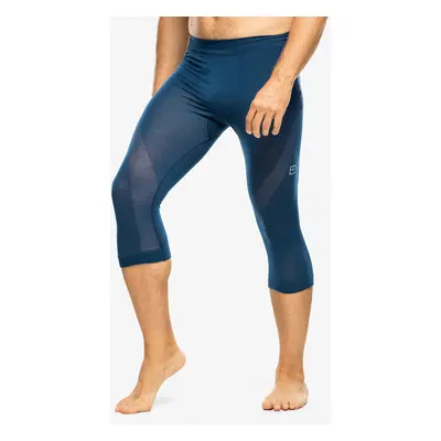 Termolegíny Ortovox Comp Light Short Pants - petrol blue