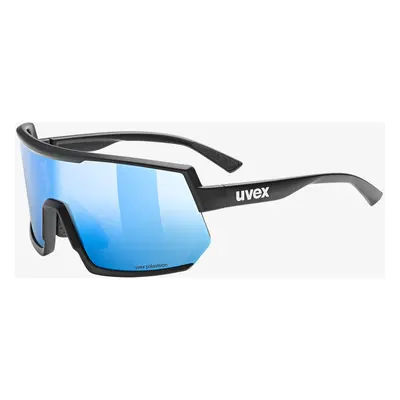 Brýle na kolo Uvex Sportstyle P - black matt/mirror blue