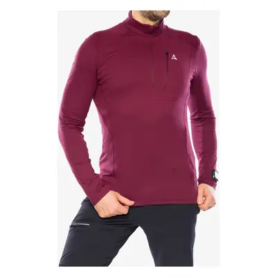 Mikina se zipem Schoffel Longsleeve Berwang - dark burgundy