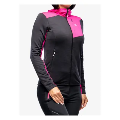 Dámská mikina s kapucí Montura Thermal Grid Pro Hoody Maglia - black/intense violet