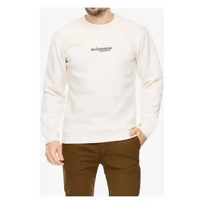 Mikina Black Diamond Heritage Wordmark Crewneck - off white